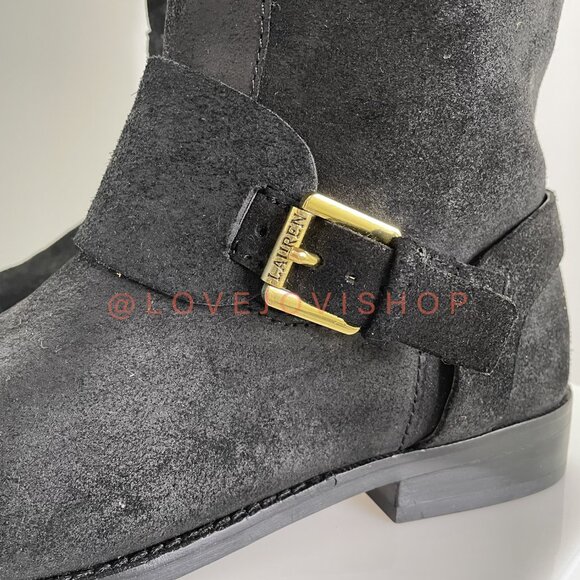 Classic | NWOT Ralph Lauren Heritage Riding Boot in Black Leather | Over-the-Kne - Picture 5 of 9